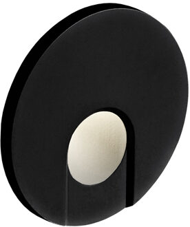 Boss & Wessing Wandlamp BWS Mira R LED 7.8x7.8x6.6 cm Zwart