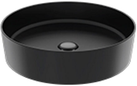 Boss & Wessing Waskom BWS Loop Opbouw Wastafel Rond 45 cm Mat Zwart