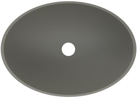 Boss & Wessing Waskom BWS Prince Cast Marble 49x34 cm Ovaal Mat Beton Grijs