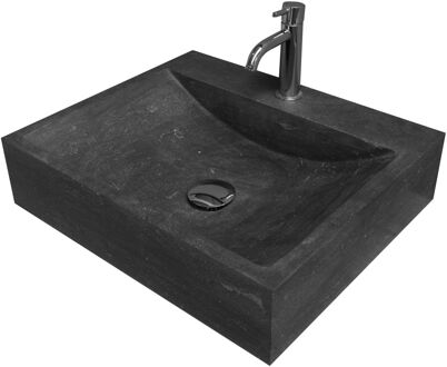 Boss & Wessing Waskom BWS Salt 50x42x12 cm Hardsteen Zwart