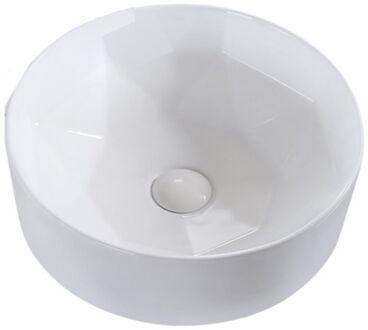 Boss & Wessing Waskom Opbouw Rond BWS Evita 40x14,5 cm Mat Wit