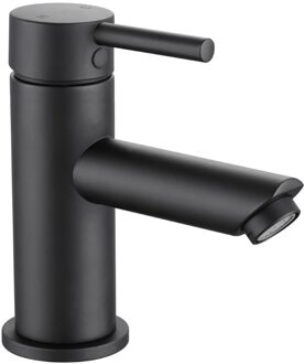 Boss & Wessing Wastafelkraan Boss & Wessing Colorato Laag Model Mat Zwart Messing Boss & Wessing