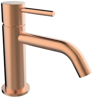 Boss & Wessing Wastafelkraan Boss & Wessing Opbouw Mengkraan Lange Uitloop Geborsteld Koper Boss & Wessing