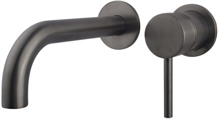 Boss & Wessing Wastafelkraan BWS Inbouwkraan Afbouwdeel Eenhendel Gunmetal