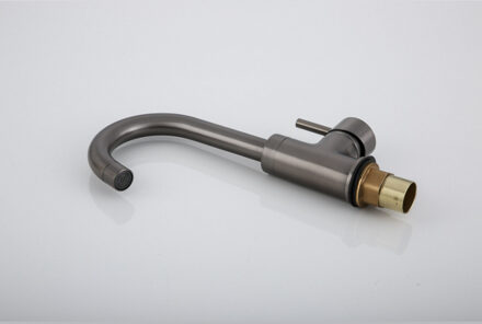 Boss & Wessing Wastafelkraan BWS Iron met Draaibare Uitloop Gunmetal