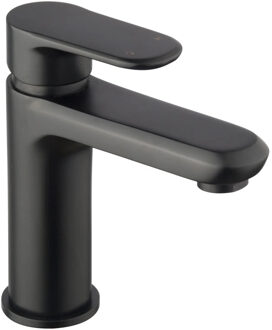 Boss & Wessing Wastafelkraan BWS Opbouw Eenhendel Mengkraan Mat Zwart