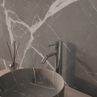 Boss & Wessing Wastafelmengkraan Aquasplash Ridged XL Chroom Aquasplash