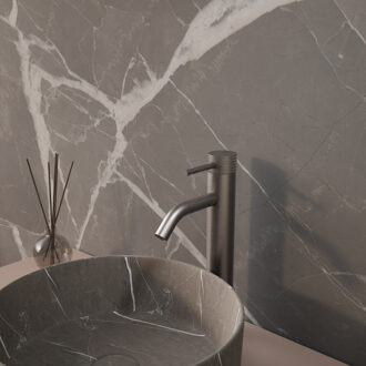 Boss & Wessing Wastafelmengkraan Aquasplash Ridged XL RVS Aquasplash