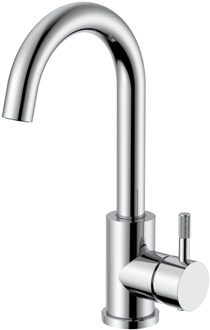 Boss & Wessing Wastafelmengkraan BWS Sensa Uitloop Draaibaar Cold Start Hendel Chroom