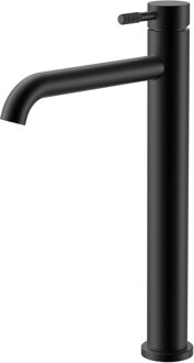 Boss & Wessing Wastafelmengkraan Hoog BWS Sensa Cold Start Hendel Geborsteld Mat Zwart PVD