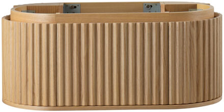 Boss & Wessing Wastafelonderkast BWS Benthe 1 Lade Greeploos Soft Close 99x42x52,5 cm Naturel Eiken