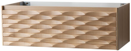 Boss & Wessing Wastafelonderkast BWS Mila 1 Lade Greeploos Soft Close 119x40x52 cm Licht Eiken