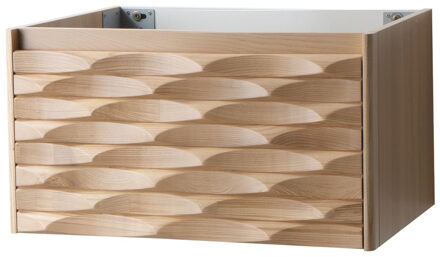 Boss & Wessing Wastafelonderkast BWS Mila 1 Lade Greeploos Soft Close 79x40x52 cm Licht Eiken