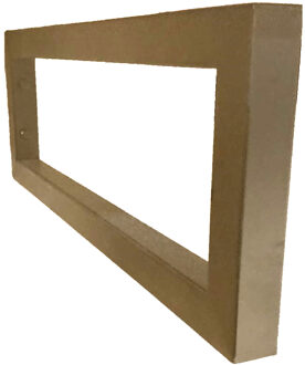 Boss & Wessing Zichtbare Beugels voor Bovenblad 2 cm Mat Goud (2 stuks) Wit Chroom