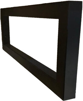 Boss & Wessing Zichtbare Beugels voor Bovenblad 2 cm Mat Zwart (2 stuks)