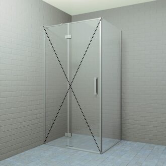 Boss & Wessing Zijwand Boss & Wessing P&C Design 200x80 cm RVS Look Boss & Wessing