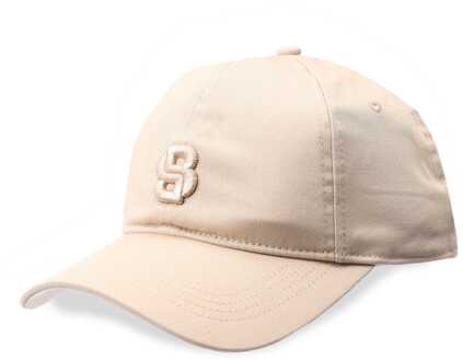BOSS Women's Boss Ari-B-Icon Double B Monogram Cap in Cream Crème