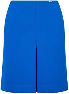 BOSS Women's Boss Vitama Skirt in Blue Blauw - EU 36 / UK 8