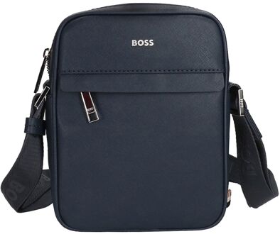 BOSS Zair Crossbody blue schoudertas heren Blauw - H 22 x B 16 x D 5 cm