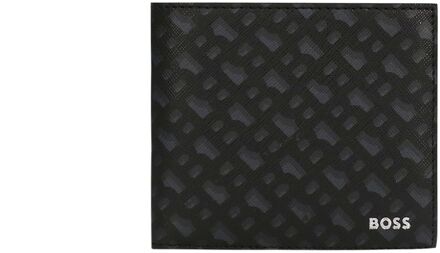 BOSS Zair Mn 4Cc Coin black heren portemonnee Zwart - H 9,5 x B 10,5 x D 2 cm