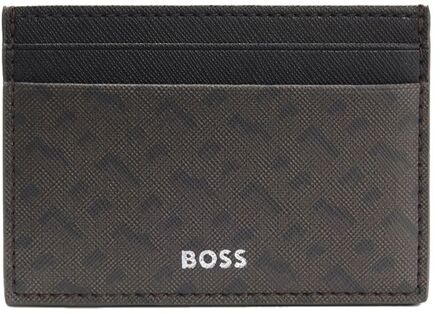 BOSS Zair Mn S Card dark brown pasjeshouder Bruin - H 10 x B 7 x D 2 cm