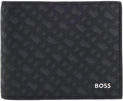 BOSS Zair Mn Trifold black heren portemonnee Zwart - H 9,5 x B 11,5 x D 3 cm