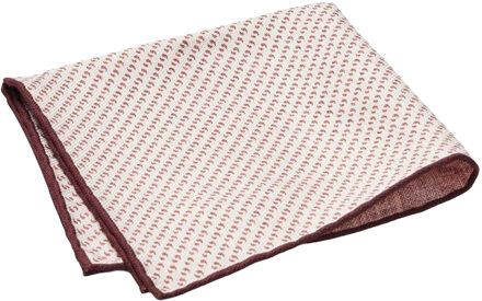 BOSS Zijden Zakdoek met digitale opdruk (Rood) - One Size