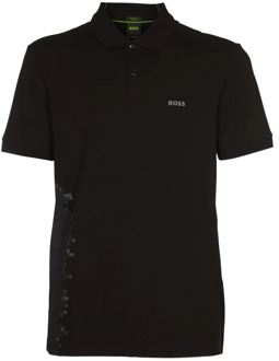 BOSS Zwarte T-shirts en Polos Boss , Black , Heren - L,S