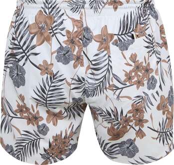 BOSS Zwembroek Piranha Print Beige - L,M