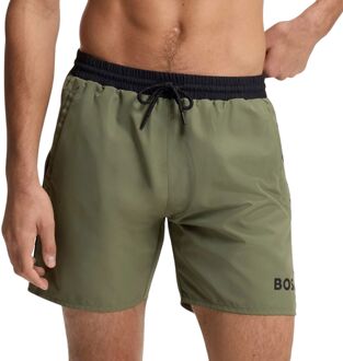 BOSS zwemshort Starfish groen/zwart