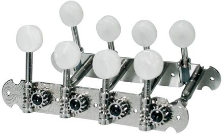 Boston 045-N stemmechanieken voor mandoline stemmechanieken voor mandoline, metalen as, nikkel, 69mm, plastic knoppen