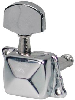 Boston 059-CL stemmechanieken voor gitaar stemmechanieken voor gitaar, metalen as, 6x links, chroom, metalen knoppen, met kap