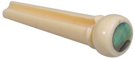 Boston 2025 brugpen brugpen, kunststof, ivoor, 5mm parelmoer stip, 12-pack