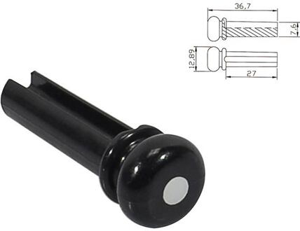 Boston 2110 brugpen brugpen, kunststof, zwart parelmoer stip, 6-pack