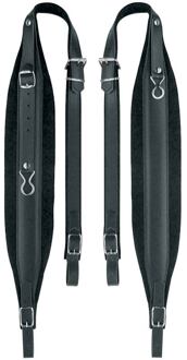 Boston 80-L-CV accordeon riemen accordeon riemen, 96-120 bassen, 99-104 x 8,0cm, split leder, velours voering, zwart