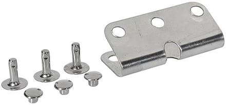 Boston ABSP-010 basriem onderdeel basriem onderdeel, vouwplaat 38 x 41 (breedte) mm. verchroomd