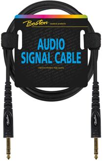 Boston AC-222-075 audio signaalkabel audio signaalkabel, 6.3mm jack stereo naar 6.3mm jack stereo, 0.75 meter