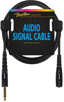 Boston AC-242-150 audio signaalkabel audio signaalkabel, 6.3mm female jack stereo naar 6.3mm jack stereo, 1.5 meter