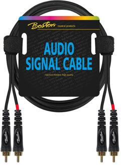 Boston AC-277-075 audio signaalkabel audio signaalkabel, 2x RCA naar 2x RCA, 0.75 meter