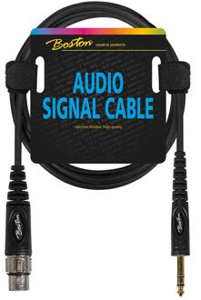 Boston AC-292-075 audio signaalkabel audio signaalkabel, XLR female naar 6.3mm jack stereo, 0.75 meter
