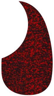 Boston AG-100-RR slagplaat slagplaat, akoestisch, druppel model, zelfklevend, tiger red