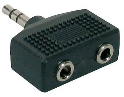 Boston AT-140 verloop plug verloop plug, 2 x 3,5 jack female stereo, 3,5mm jack male stereo