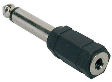 Boston AT-155 verloop plug verloop plug, 3,5mm jack female mono, 6,3mm jack male mono