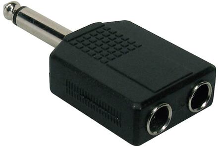 Boston AT-160 verloop plug verloop plug, 2x 6,3 jack female mono, 6,3mm jack male mono