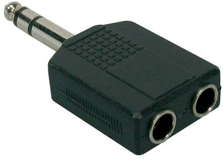 Boston AT-170 verloop plug verloop plug, 2 x 6,3 jack female stereo, 6,3mm jack male stereo
