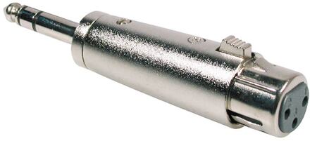 Boston AT-295 verloop plug verloop plug, XLR female metaal, 6,3mm jack male stereo