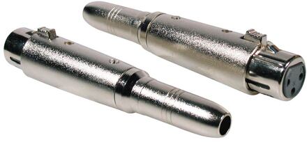 Boston AT-310 verloop plug verloop plug, XLR female metaal, 6,3mm jack female mono