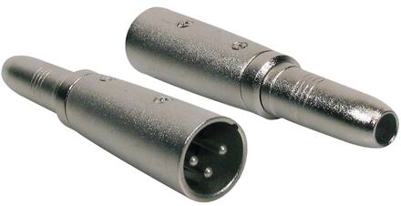 Boston AT-320 verloop plug verloop plug, XLR male metaal, 6,3mm jack female mono