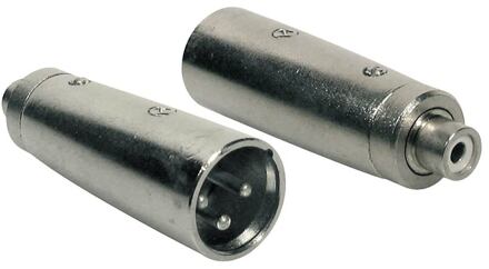 Boston AT-500 verloop plug verloop plug, XLR male metaal, RCA female