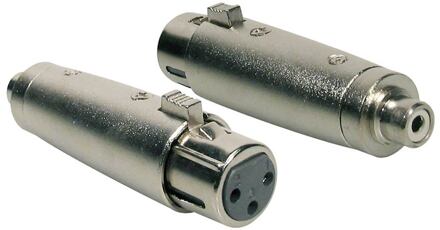 Boston AT-520 verloop plug verloop plug, XLR female metaal, RCA female